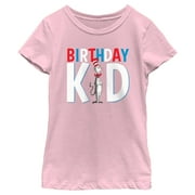 Girl's Dr. Seuss Cat in the Hat Birthday Kid Graphic T-Shirt